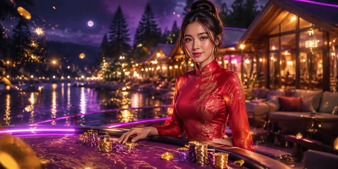 Người phụ nữ mặc áo dài tại Đà Lạt tham gia casino trực tuyến và tích điểm VIP