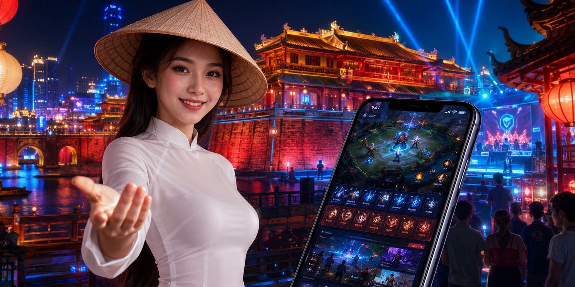 Người hâm mộ esports đặt cược tại lễ hội gaming ở Huế với giao diện k95
