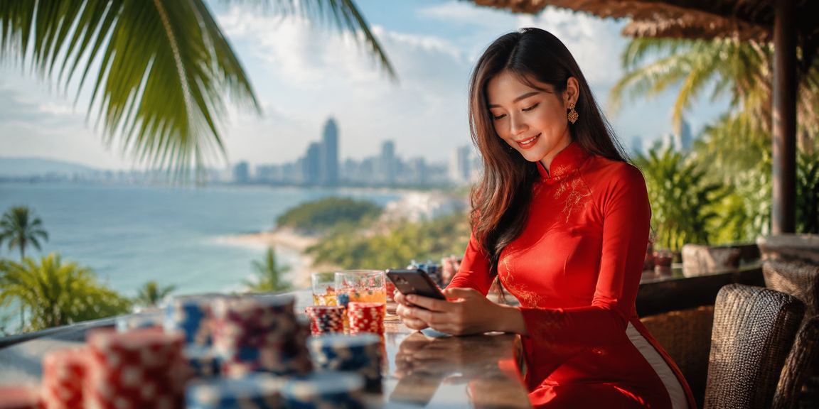 Người dùng Việt Nam đọc điều khoản sử dụng dịch vụ cá cược trực tuyến trên thiết bị di động